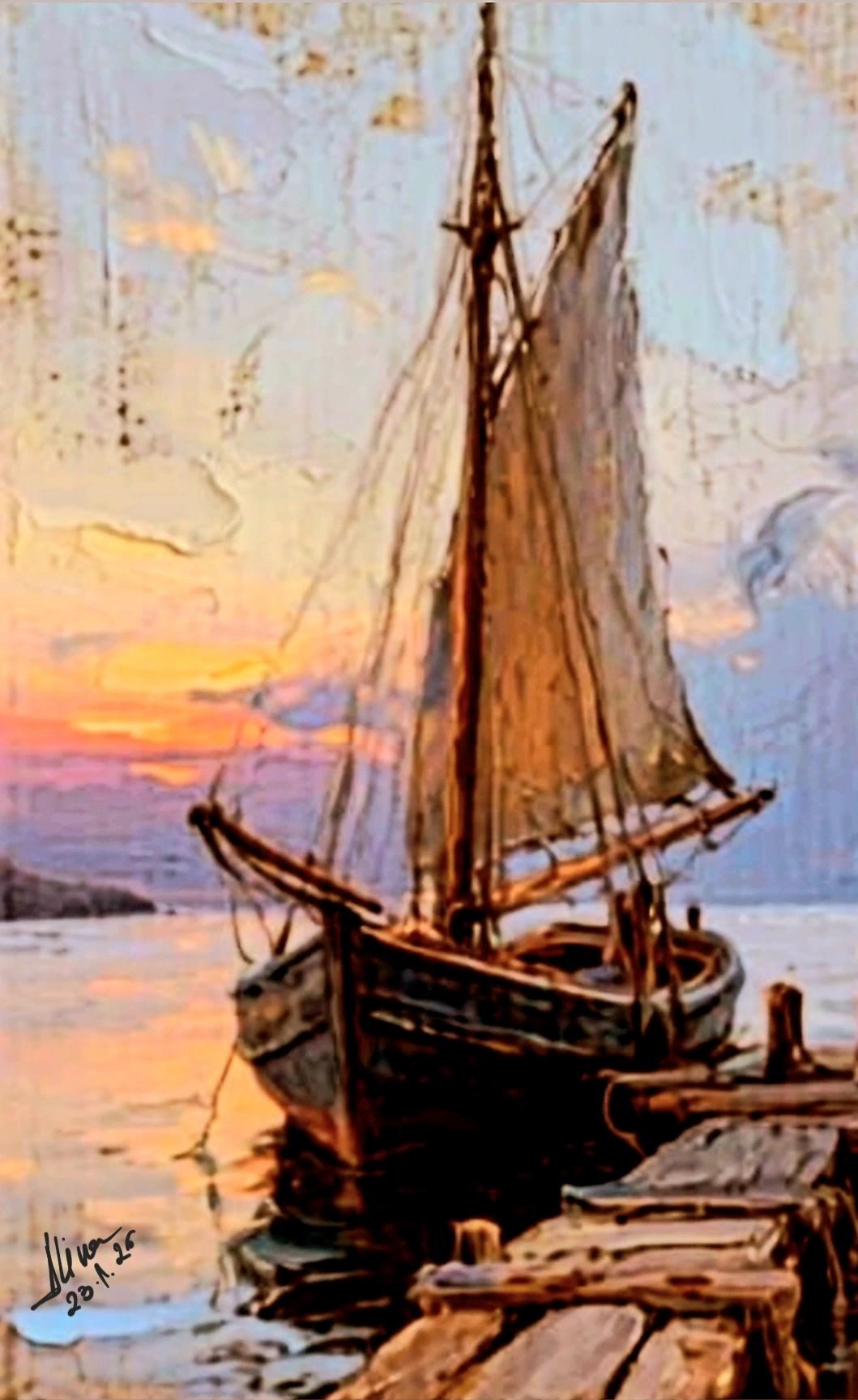 ArteDiAlina.com painting: Coming home ..